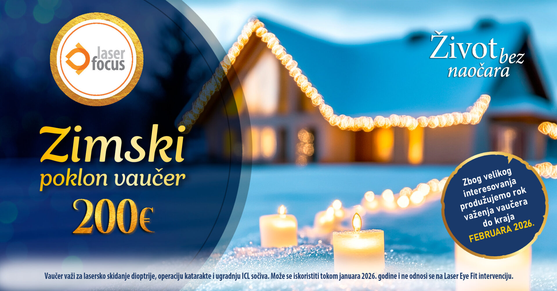 Zimski poklon vaučer.